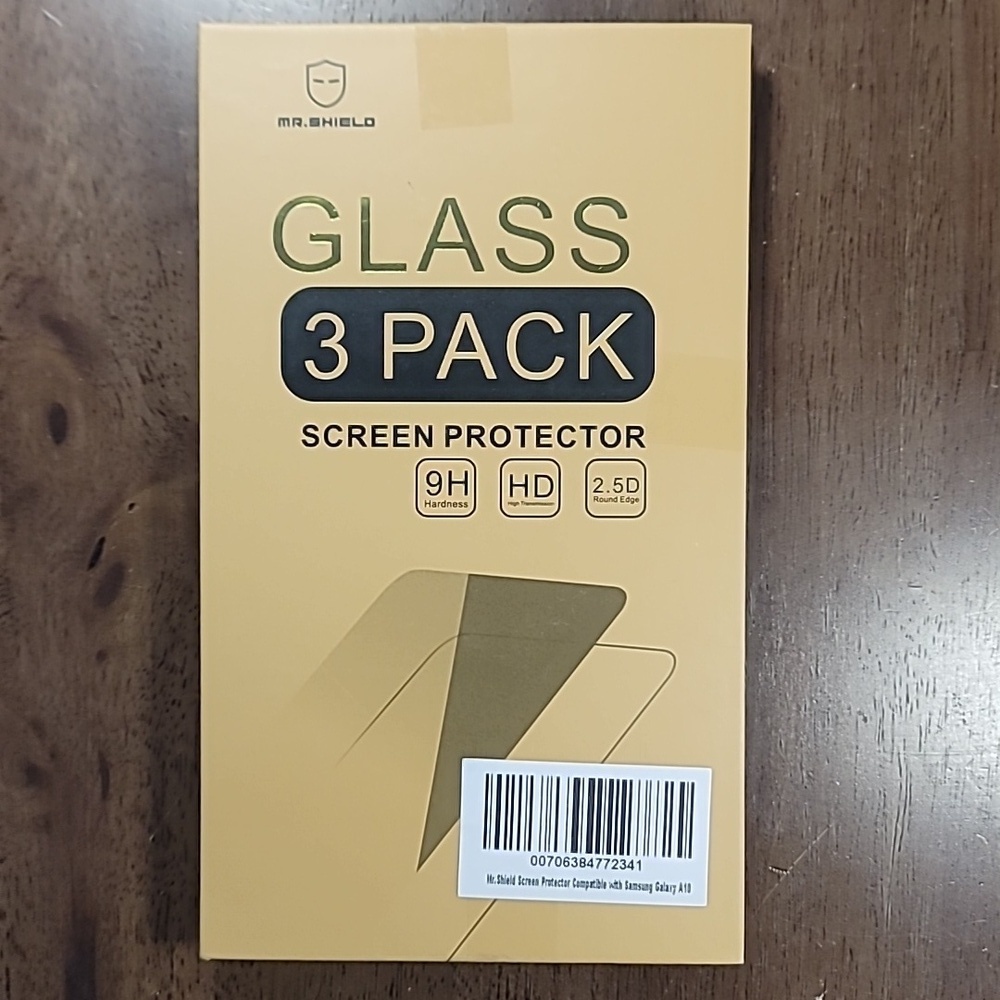Mr. Shield Glass Screen Protector 3 Pack Samsung Galaxy A10 Brand New Sealed